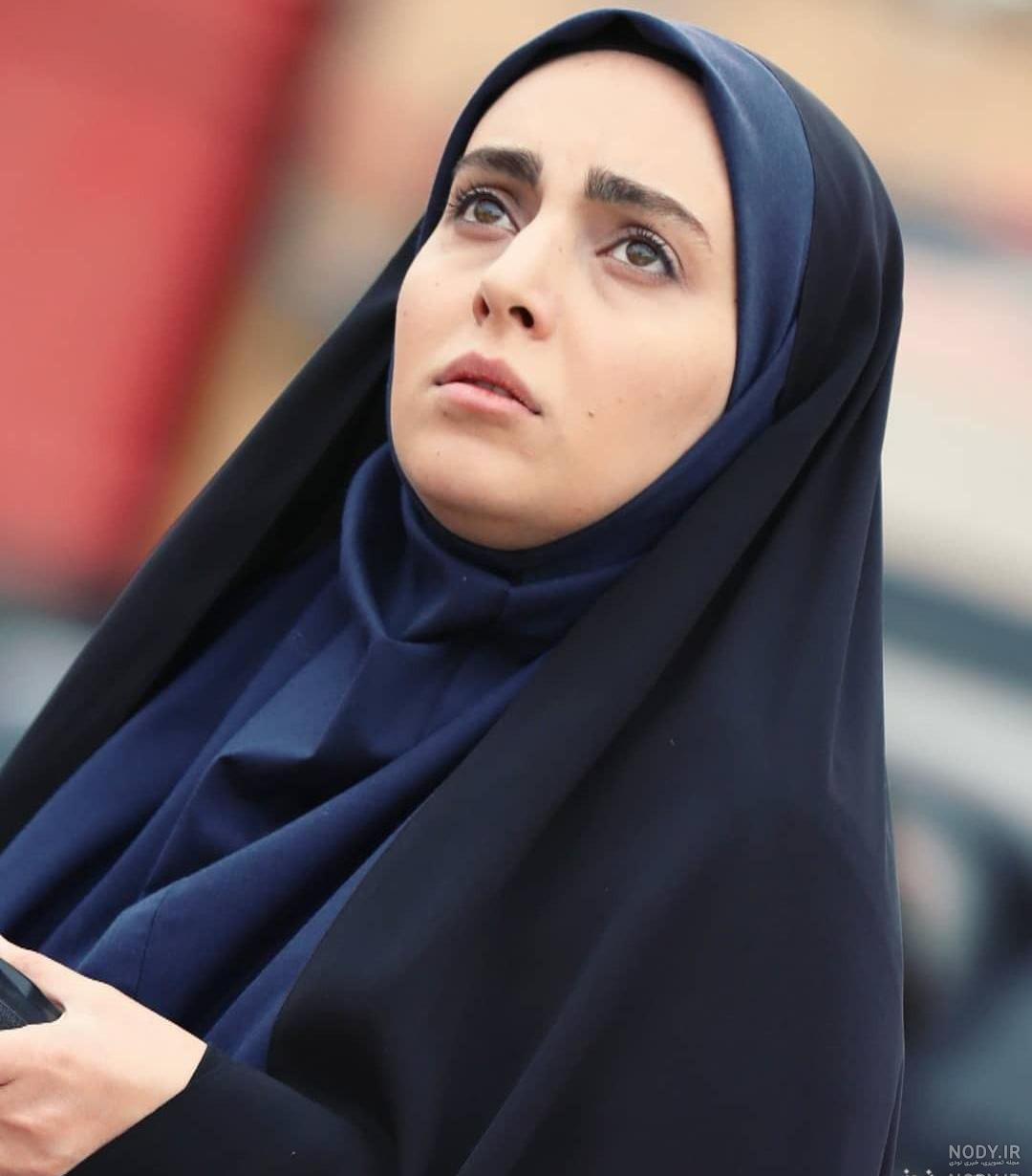 عکس نقاشی یک دختر با حجاب