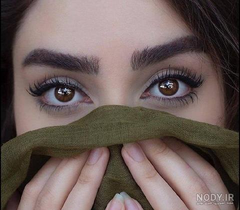عکس چشم و ابرو دختر طبیعی