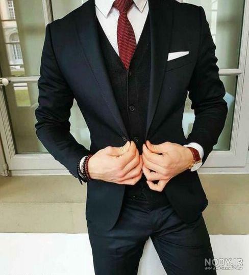 عکس مرد جنتلمن با کت و شلوار
