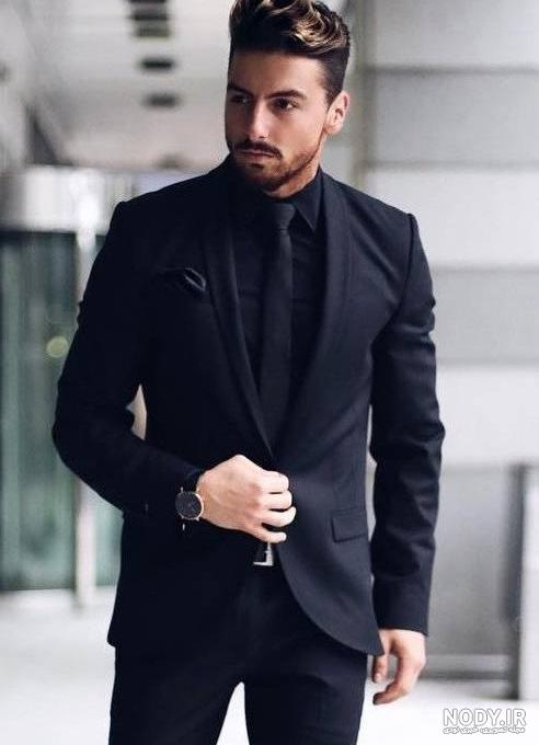  عکس مرد جنتلمن با کت و شلوار