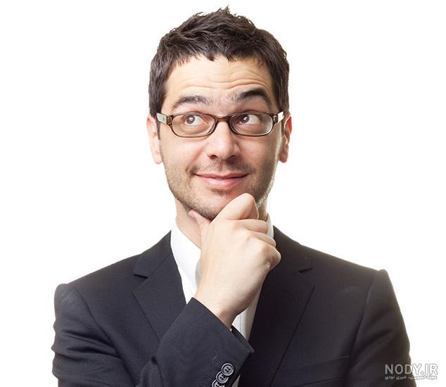 عکس آدم در حال فکر