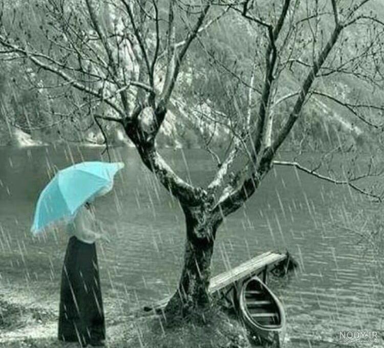 عکس باران و تنهایی