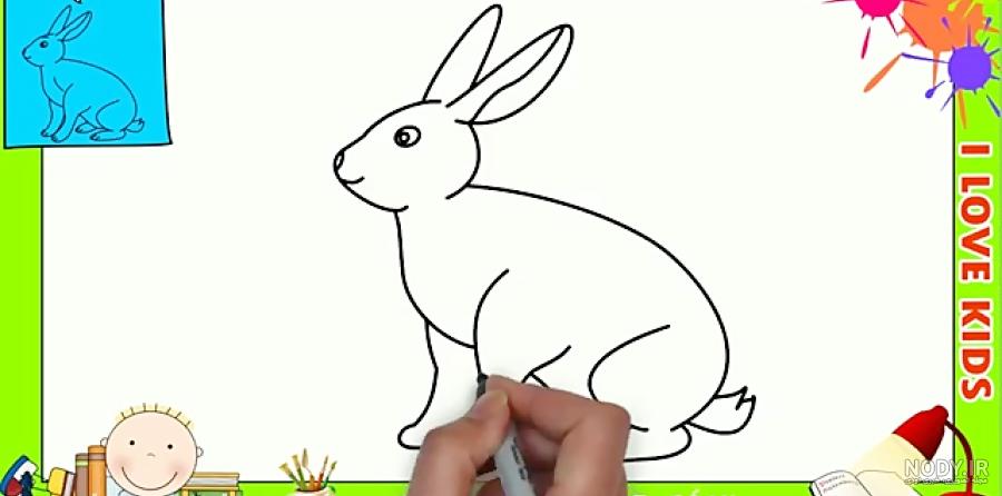 نقاشی خرگوش با هویج