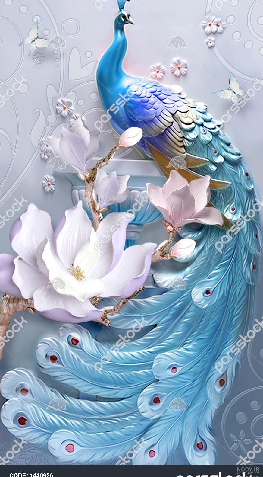 کاغذ دیواری سه بعدی کاغذ دیواری سه بعدی