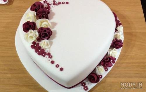 آموزش کیک قلب برجسته
