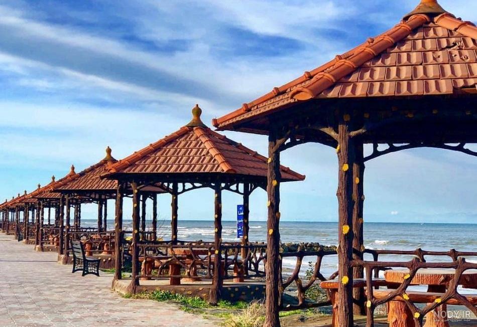 جاهای دیدنی چالوس در شب