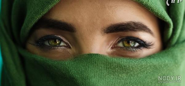 عکس دختر چشم رنگی برای پروفایل