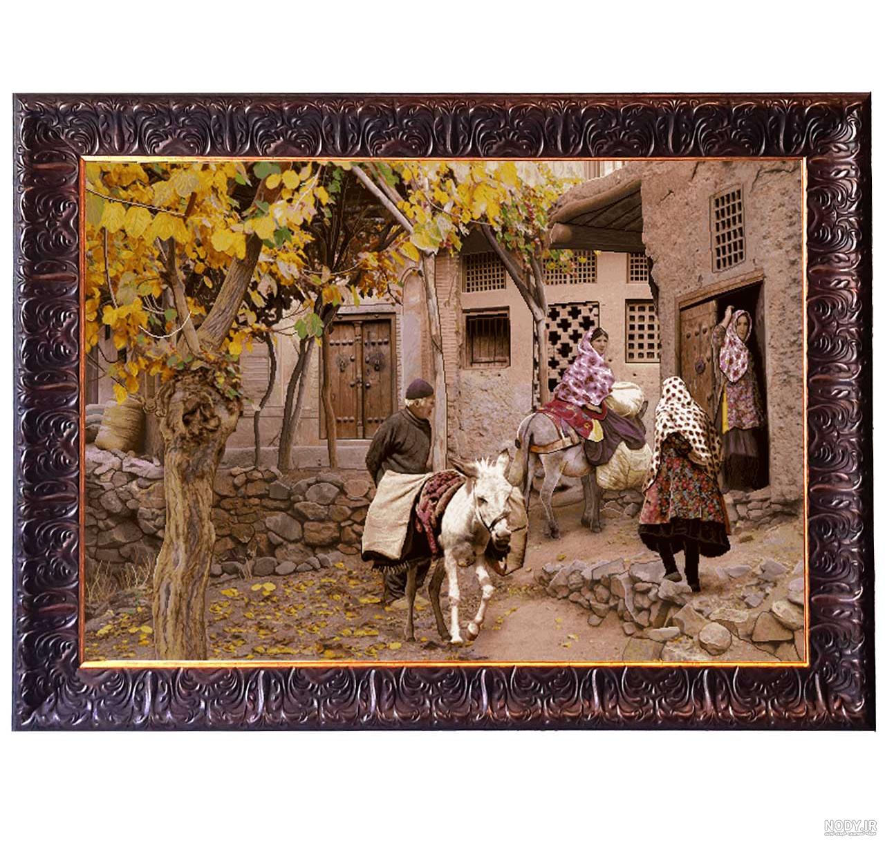 عکس روستا نقاشی عکس روستا نقاشی