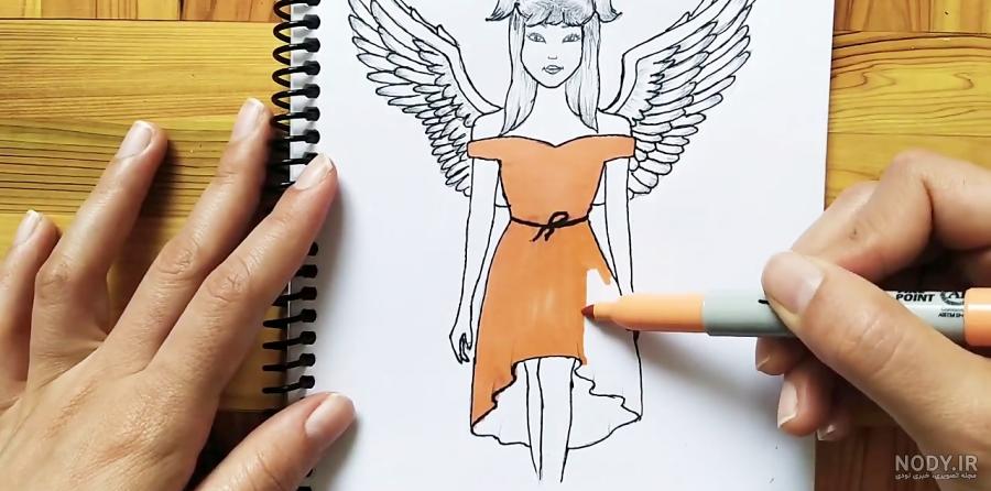 عکس فرشته نقاشی شده