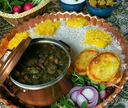 عکس قورمه سبزی خانگی عکس قورمه سبزی خانگی