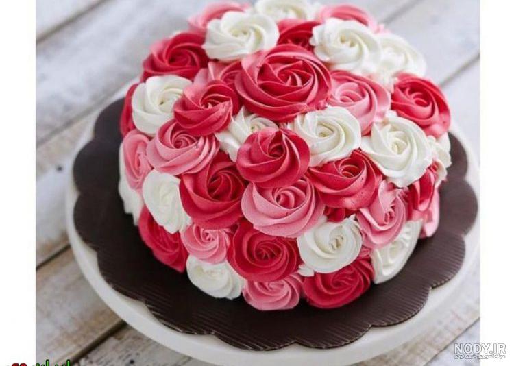 عکس کیک تولد گل نرگس