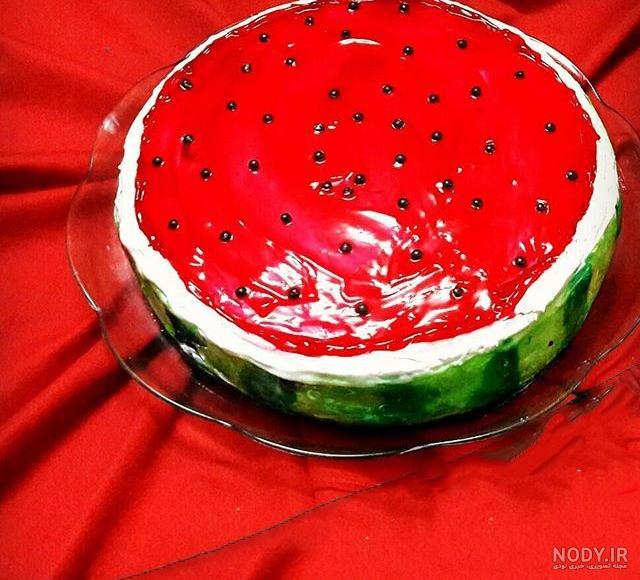 کیک با روکش ژله پرتقالی کیک با روکش ژله پرتقالی