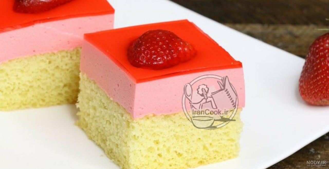 کیک با پودر ژله به خانه برمیگردیم کیک با پودر ژله به خانه برمیگردیم