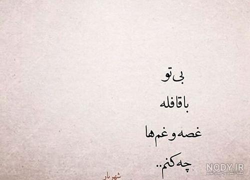 عکس شعر استاد شهریار