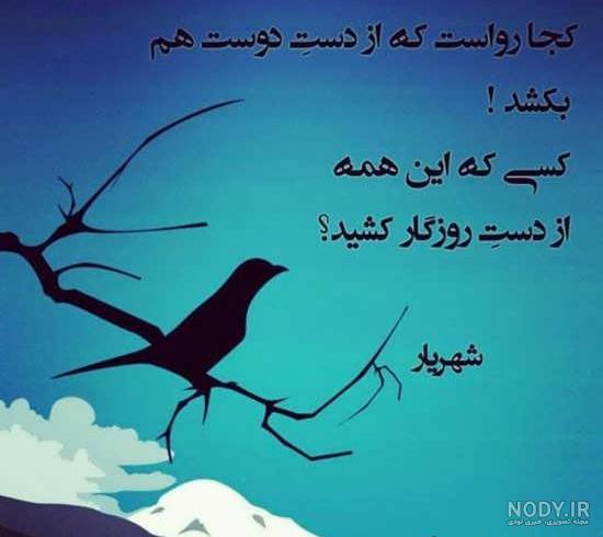 عکس نوشته های عاشقانه استاد شهریار
