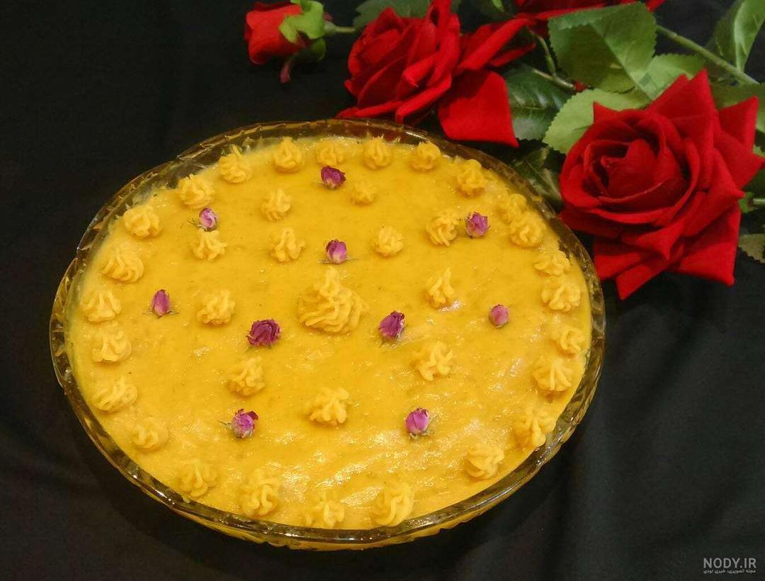 تزیین حلوای دو رنگ تزیین حلوای دو رنگ