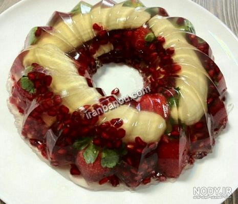 تزیین ژله ساده تزیین ژله ساده