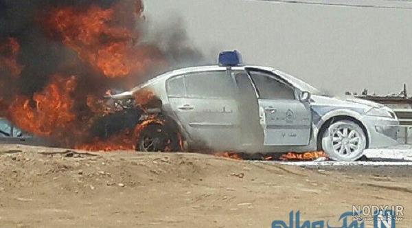 علت آتش گرفتن ماشین خاموش
