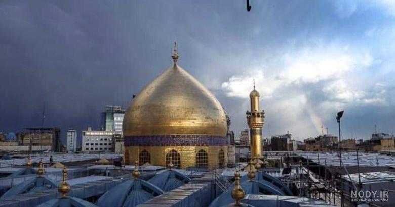 عکس حرم امام علی در شب عکس حرم امام علی در شب