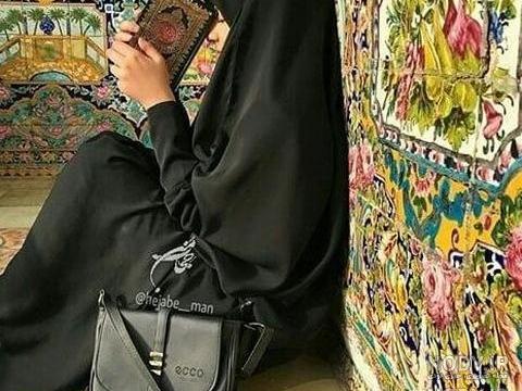 عکس دختر معمولی با حجاب