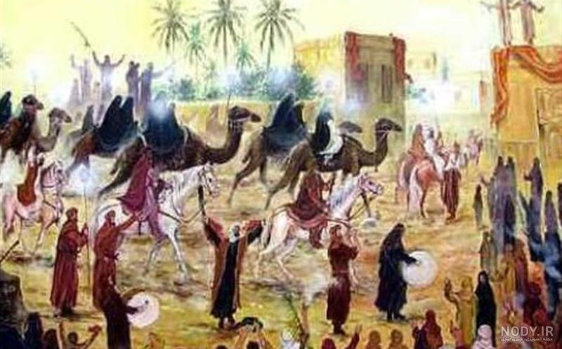 عکس ورود اسرا به شام