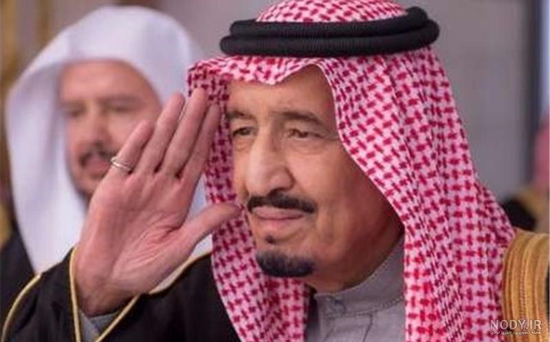 عکس پادشاه عربستان و پسرش
