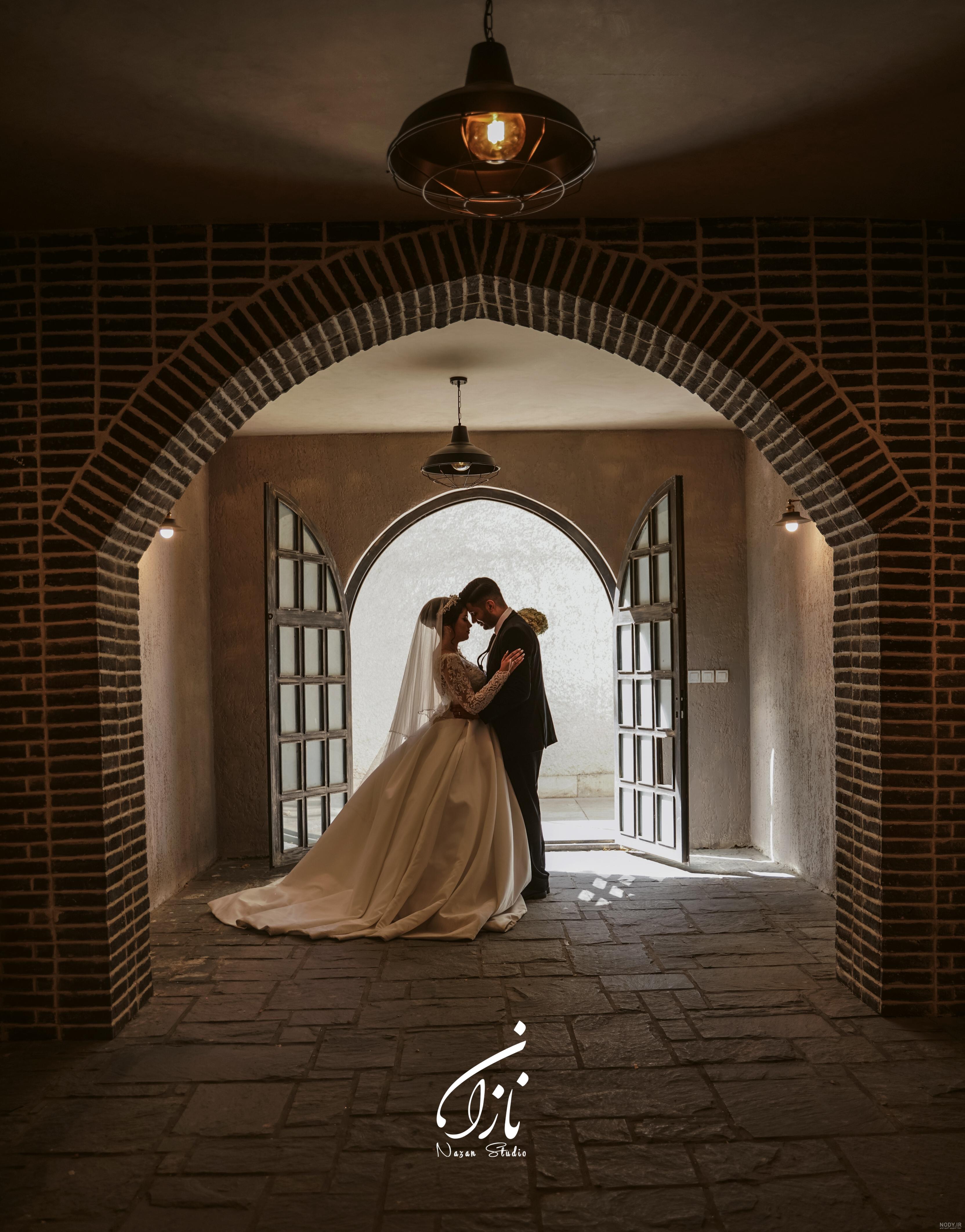 لباس عروس رنگی