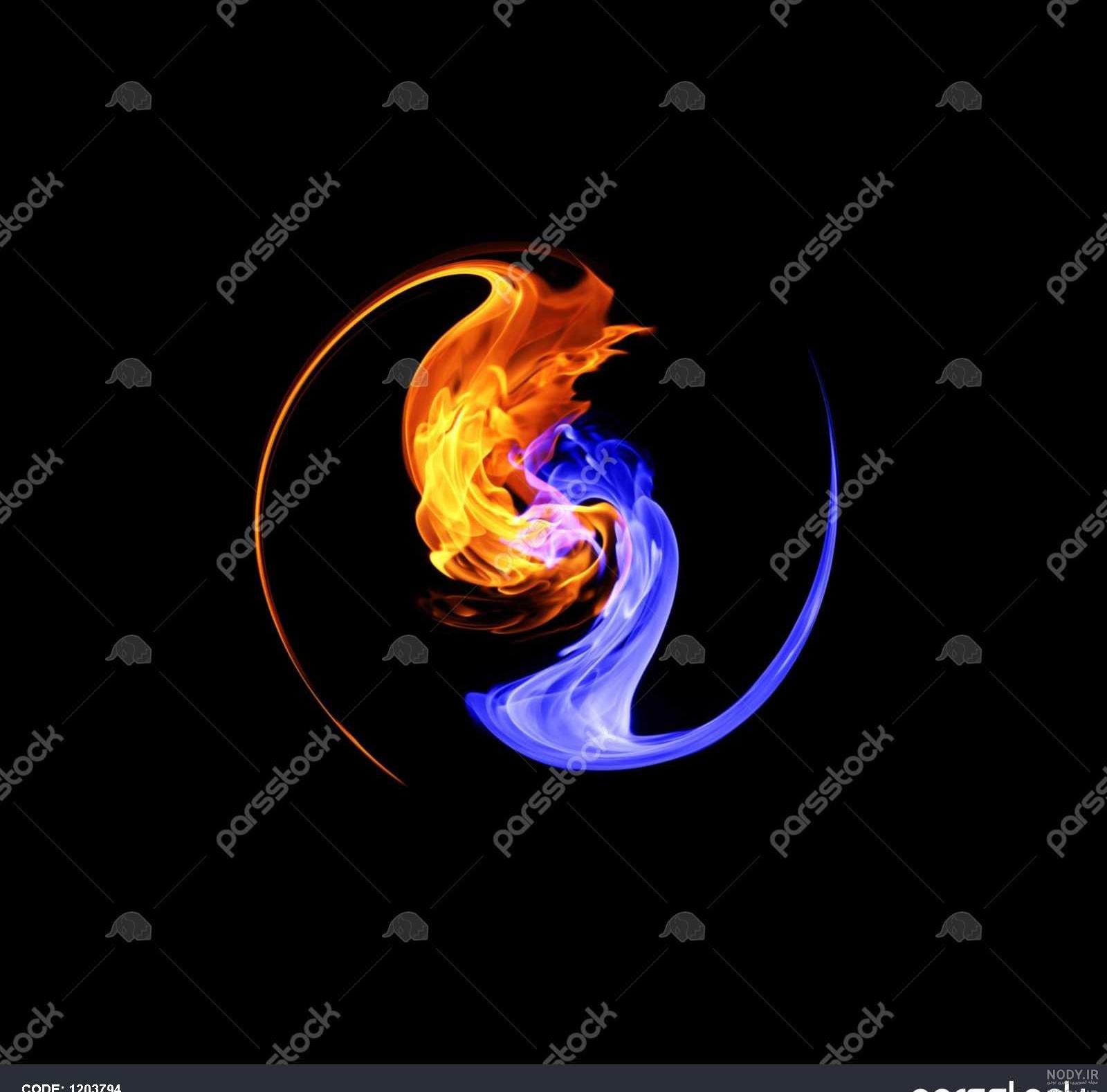 عکس آتش یخ