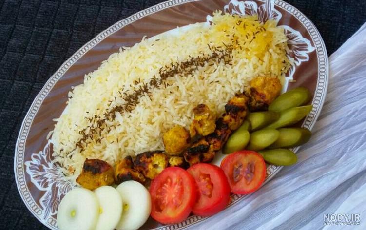عکس چلو جوجه کباب