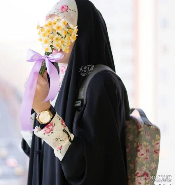 عکس دختر معمولی با حجاب