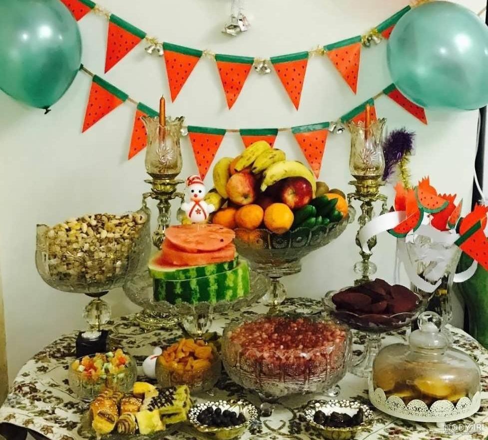 عکس خفن تزیین میوه برای شب یلدا