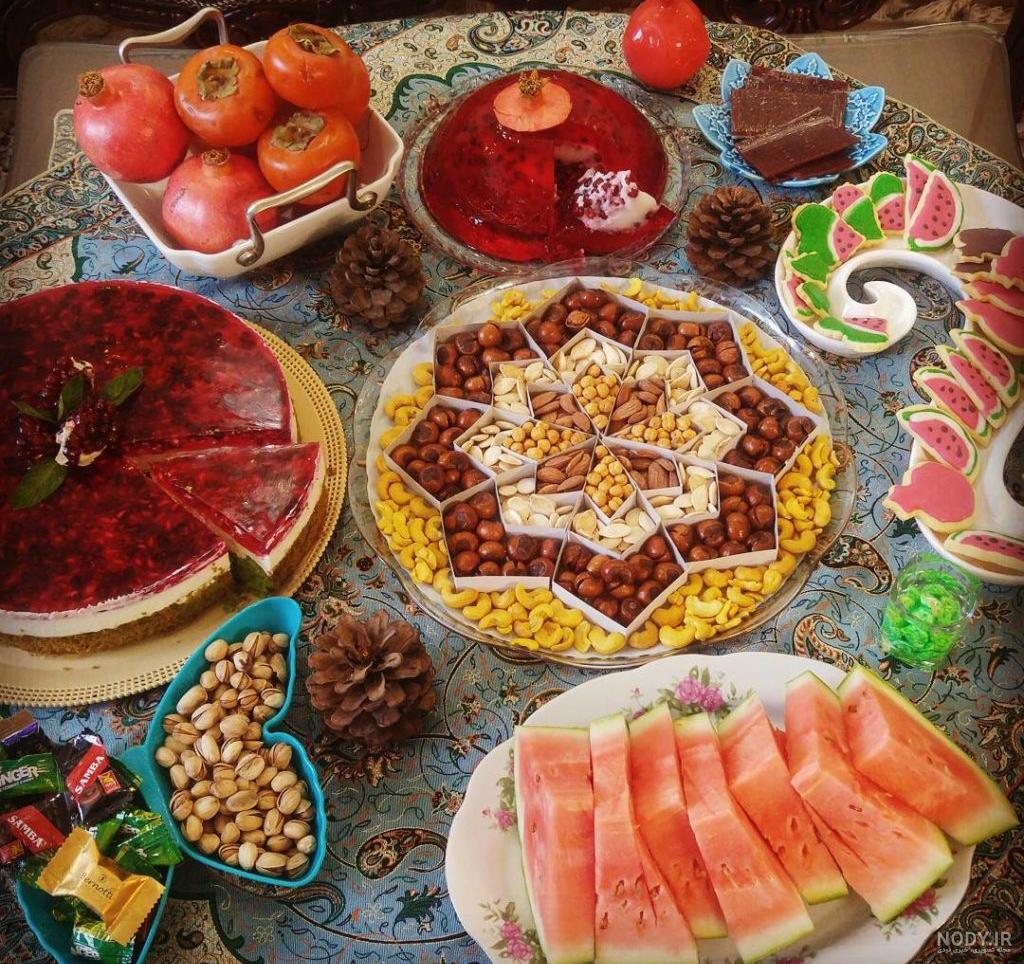 عکس خفن تزیین میوه برای شب یلدا