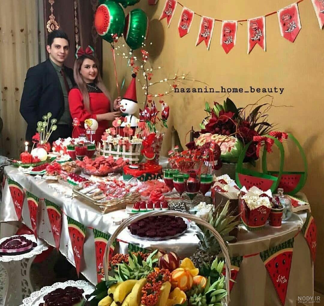 تزیین میوه برای شب یلدا