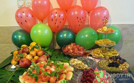 عکس خفن تزیین میوه برای شب یلدا