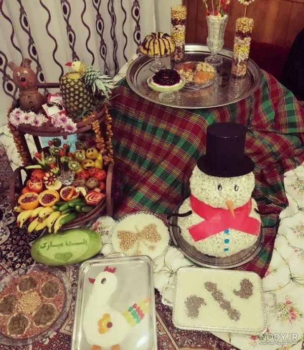 عکس خفن تزیین میوه برای شب یلدا