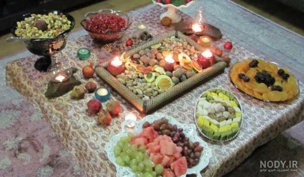 آموزش نقاشی شب یلدا