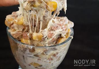 طرز تهیه ذرت مکزیکی با کالباس