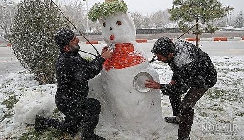 عکس آدم برفی ساده
