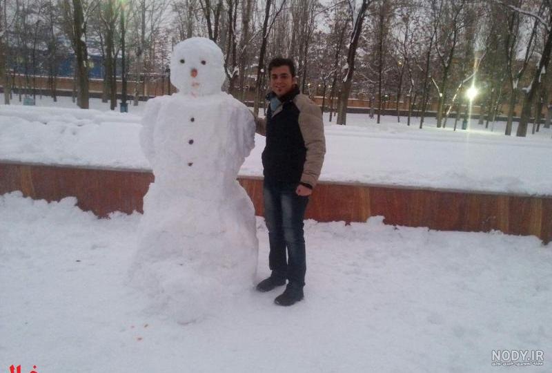 عکس آدم برفی قشنگ