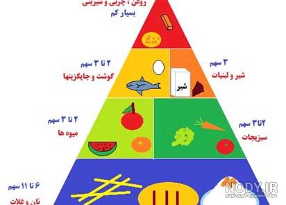 عکس هرم غذایی