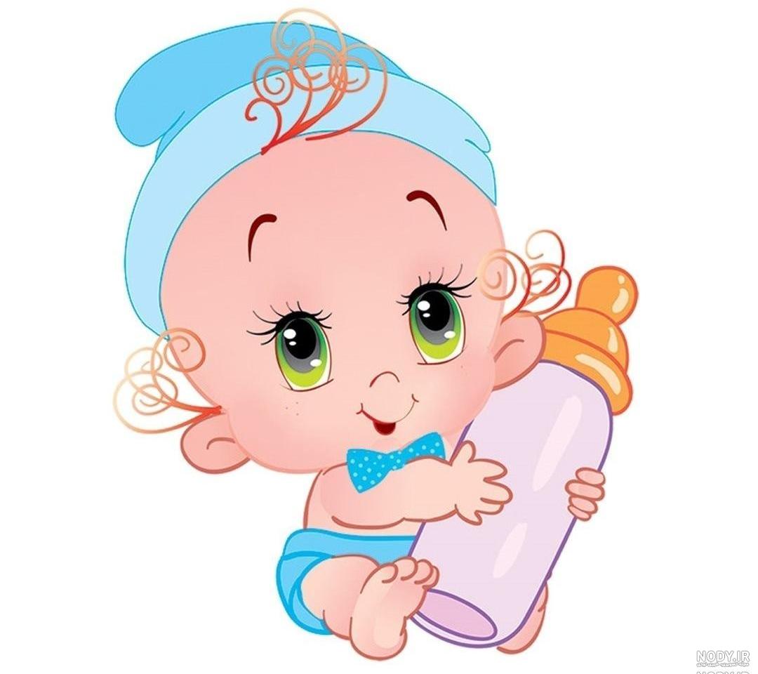 عکس کارتونی نوزاد پسر