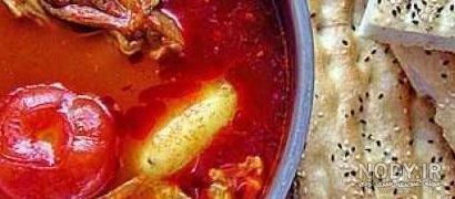 آبگوشت مرغ بدون رب