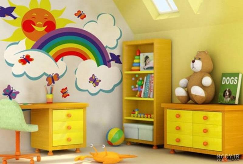 اویز اتاق کودک با کاغذ رنگی اویز اتاق کودک با کاغذ رنگی