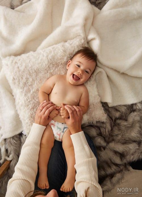 عکس نوزاد دختر تازه بدنیا اومده
