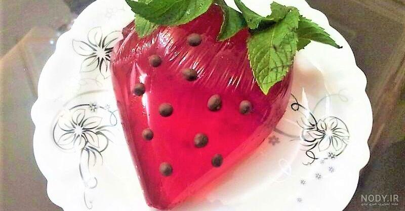 عکس ژله توت فرنگی