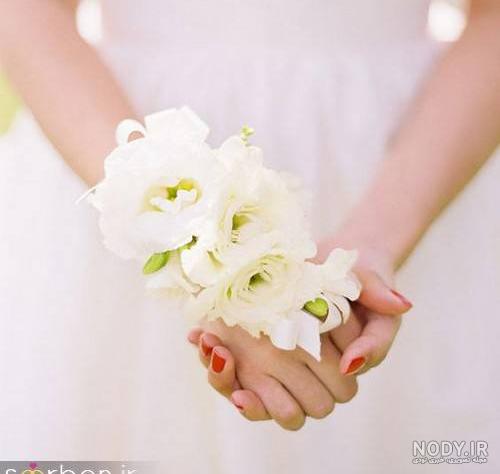 عکس حلقه گل عروس