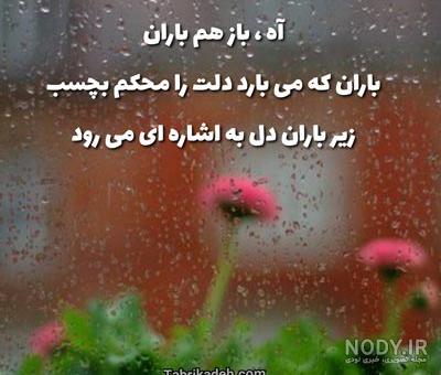 عکس باران و پنجره