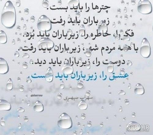 عکس بارش باران در طبیعت