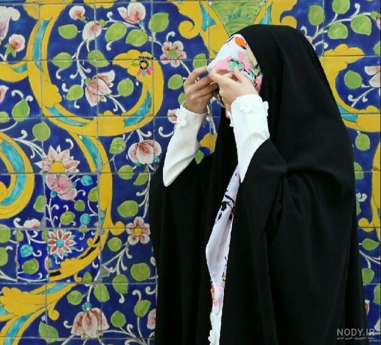 عکس دختر چادری با تفنگ