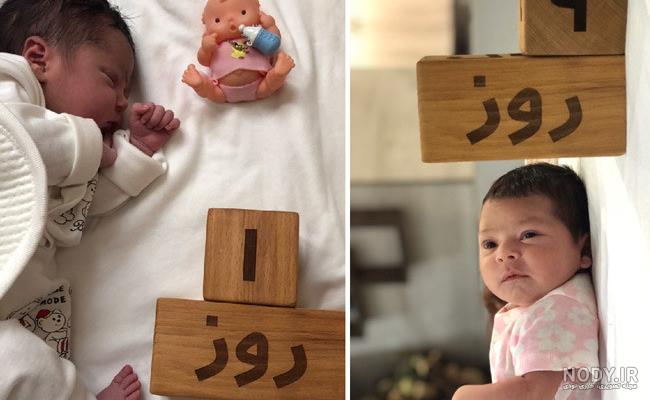 عکس نوشته چهل روزگی نوزاد
